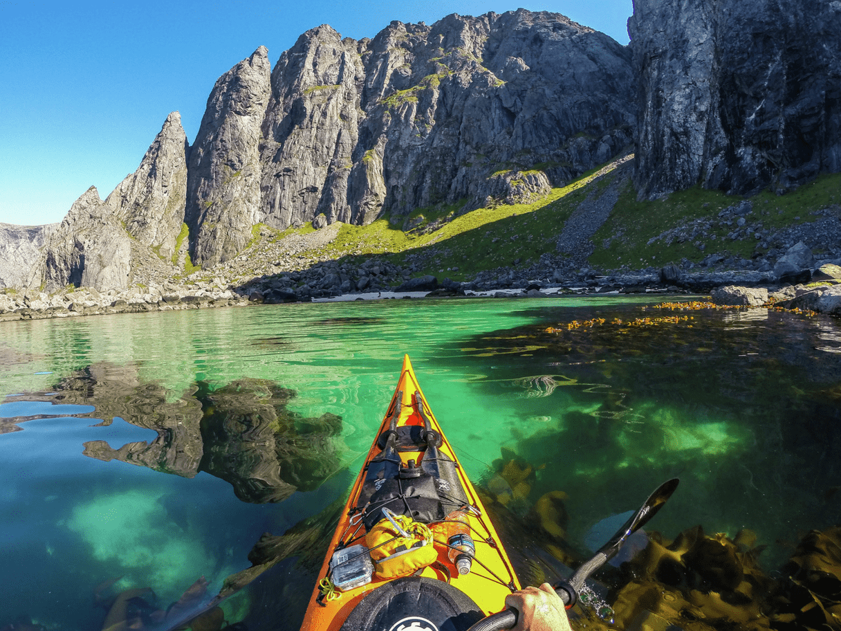 Randonnée kayak en Norvège