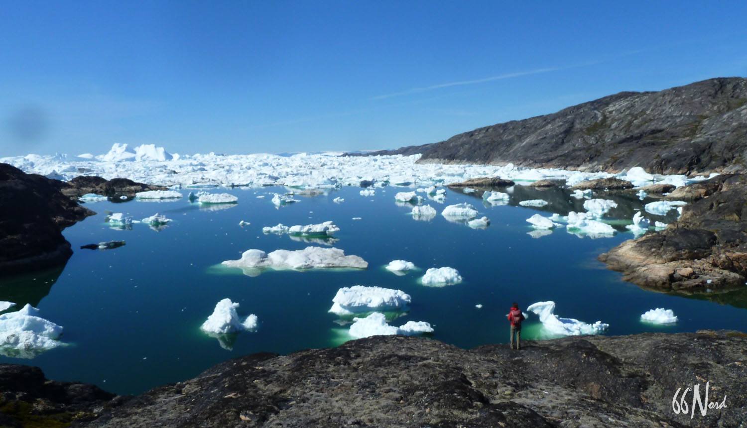 Voyage au Groenland, vue sur les icebergs