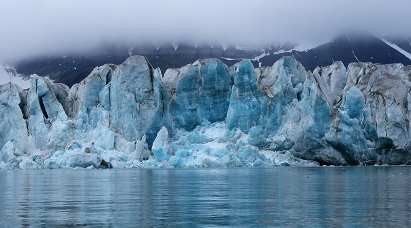 Glacier de Svéa au Spitzberg, Svalbard