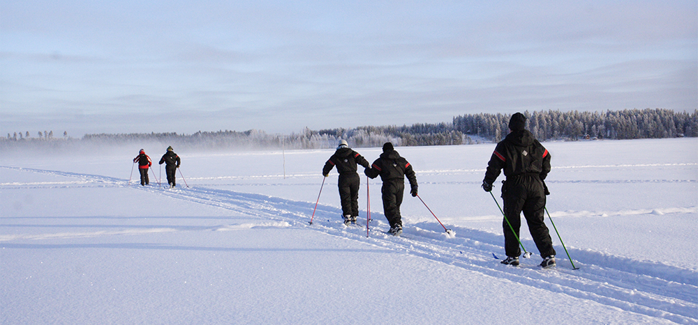 ski de fond en laponie finlande