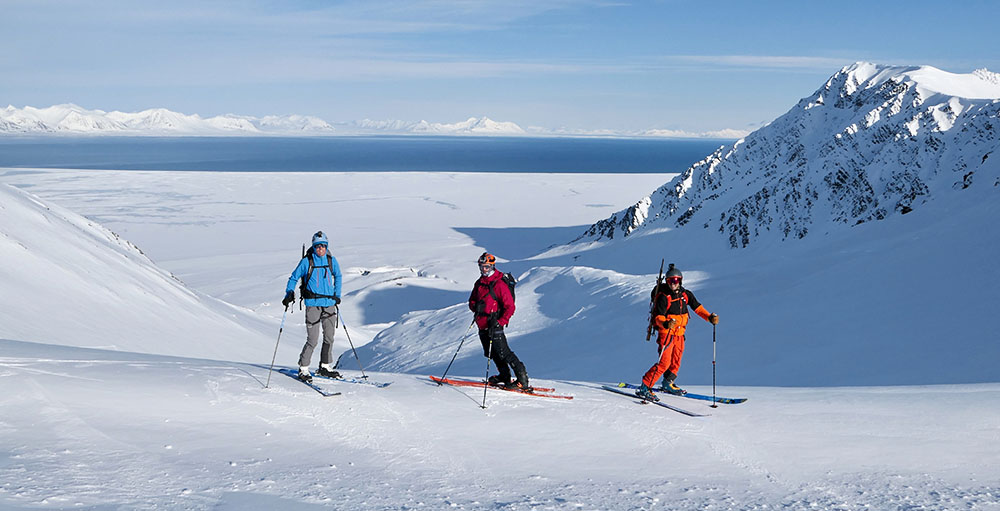 Ski de randonnée sur les cimes du Spitzberg, Svalbard