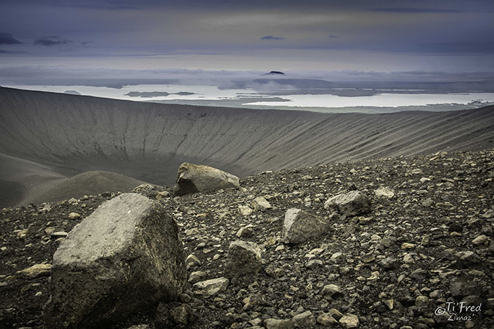 Cratère d'explosion de Hverfall en Islande