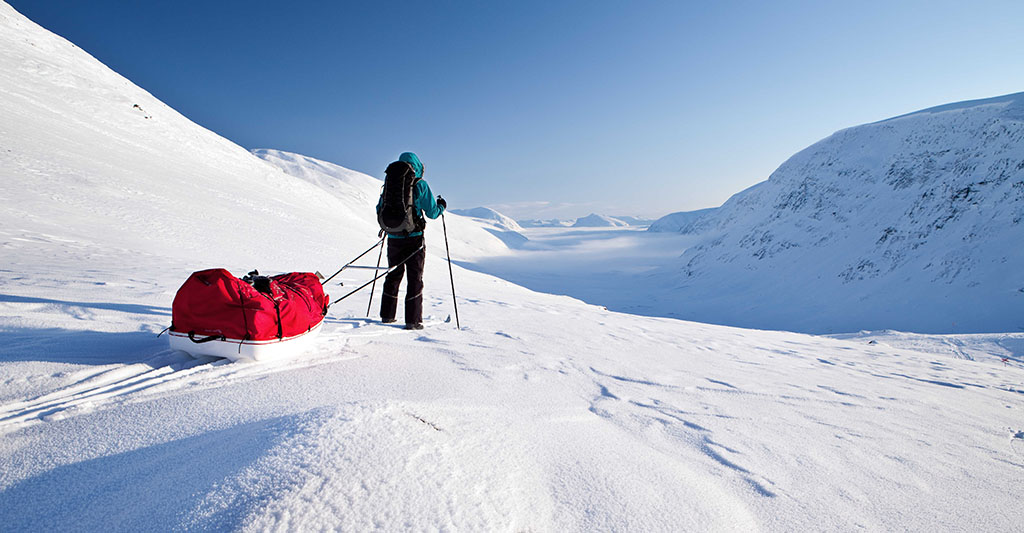Voyage sur la Kungsleden l'hiver en ski pulka